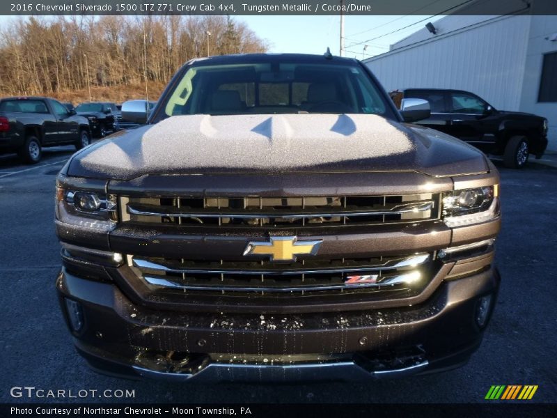 Tungsten Metallic / Cocoa/Dune 2016 Chevrolet Silverado 1500 LTZ Z71 Crew Cab 4x4