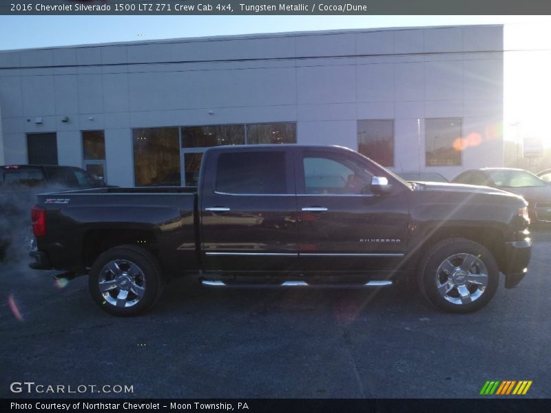 Tungsten Metallic / Cocoa/Dune 2016 Chevrolet Silverado 1500 LTZ Z71 Crew Cab 4x4