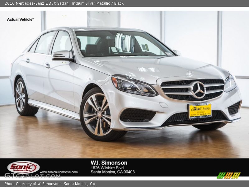 Iridium Silver Metallic / Black 2016 Mercedes-Benz E 350 Sedan
