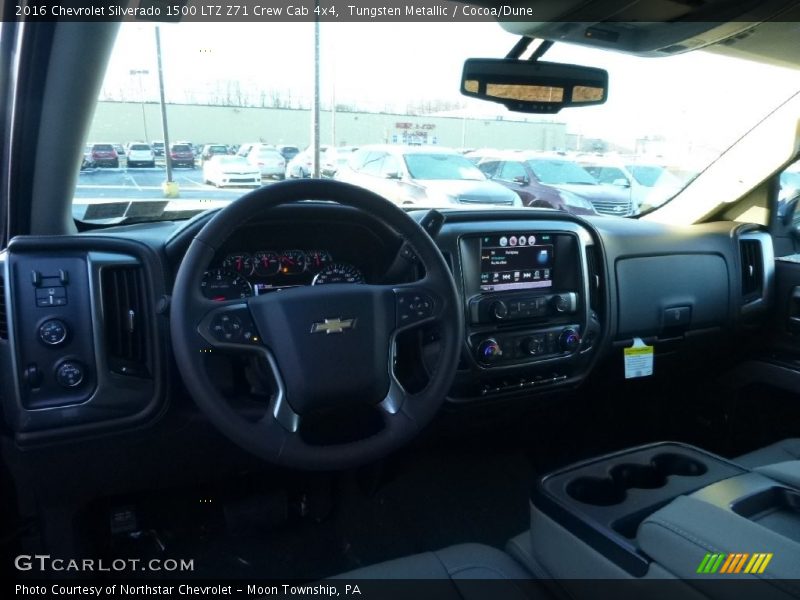 Tungsten Metallic / Cocoa/Dune 2016 Chevrolet Silverado 1500 LTZ Z71 Crew Cab 4x4