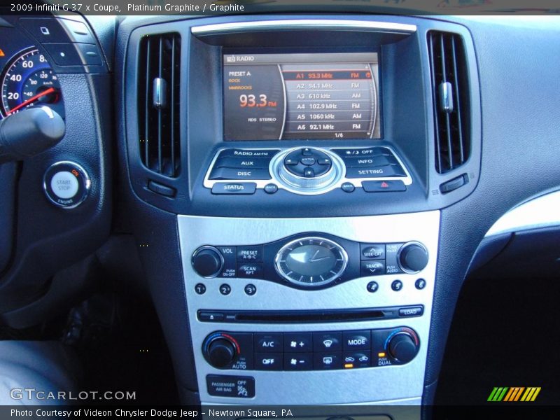 Platinum Graphite / Graphite 2009 Infiniti G 37 x Coupe