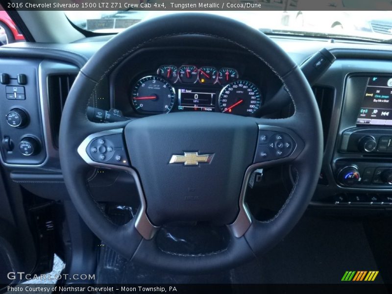Tungsten Metallic / Cocoa/Dune 2016 Chevrolet Silverado 1500 LTZ Z71 Crew Cab 4x4