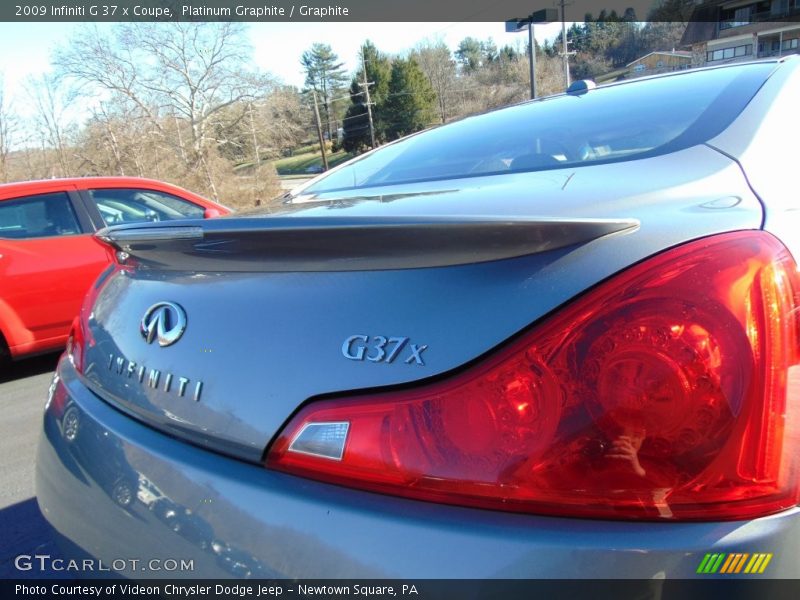 Platinum Graphite / Graphite 2009 Infiniti G 37 x Coupe