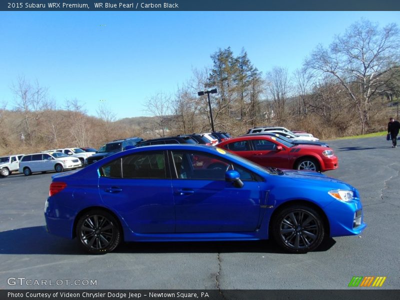 WR Blue Pearl / Carbon Black 2015 Subaru WRX Premium