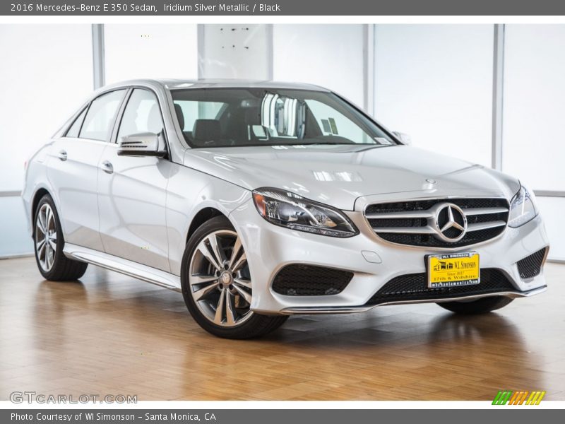 Iridium Silver Metallic / Black 2016 Mercedes-Benz E 350 Sedan