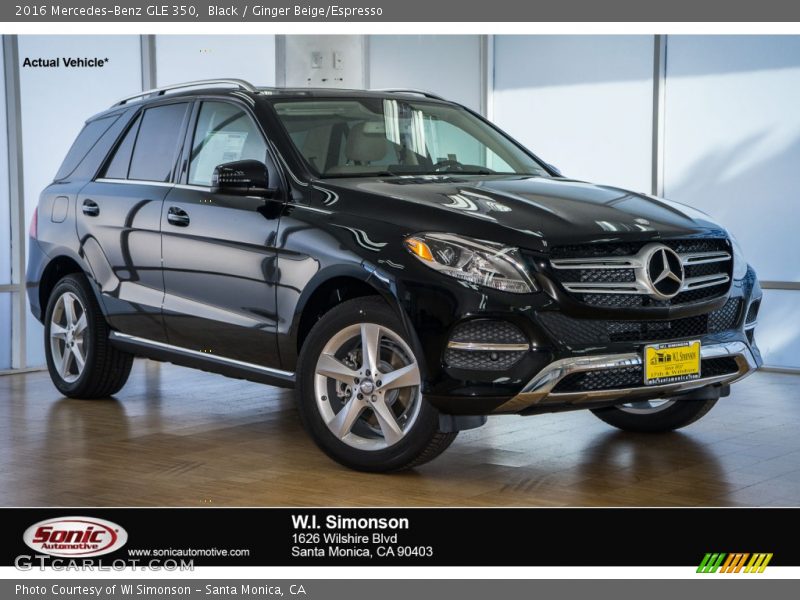 Black / Ginger Beige/Espresso 2016 Mercedes-Benz GLE 350