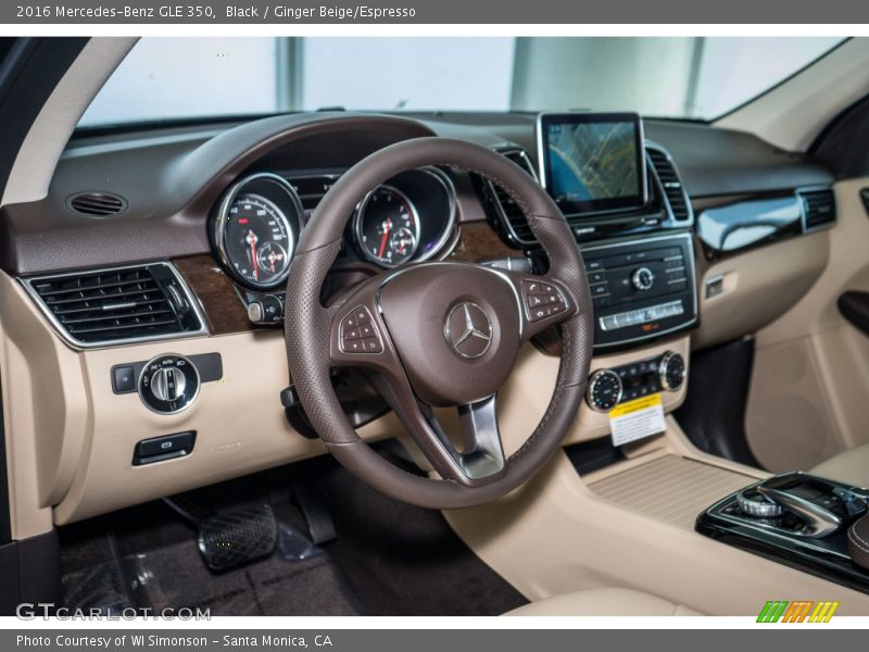 Black / Ginger Beige/Espresso 2016 Mercedes-Benz GLE 350