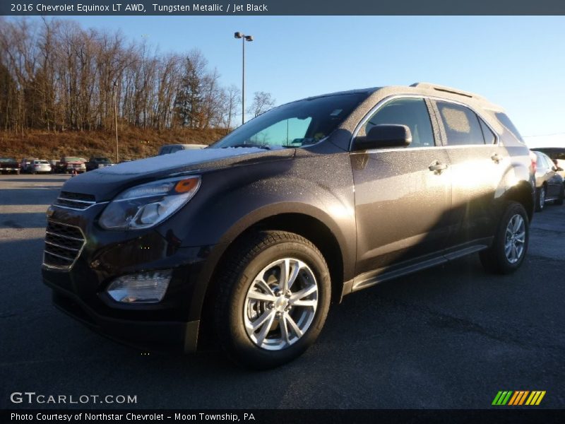 Tungsten Metallic / Jet Black 2016 Chevrolet Equinox LT AWD