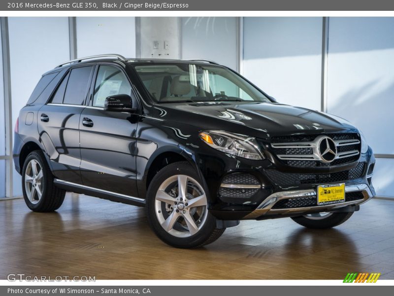 Black / Ginger Beige/Espresso 2016 Mercedes-Benz GLE 350