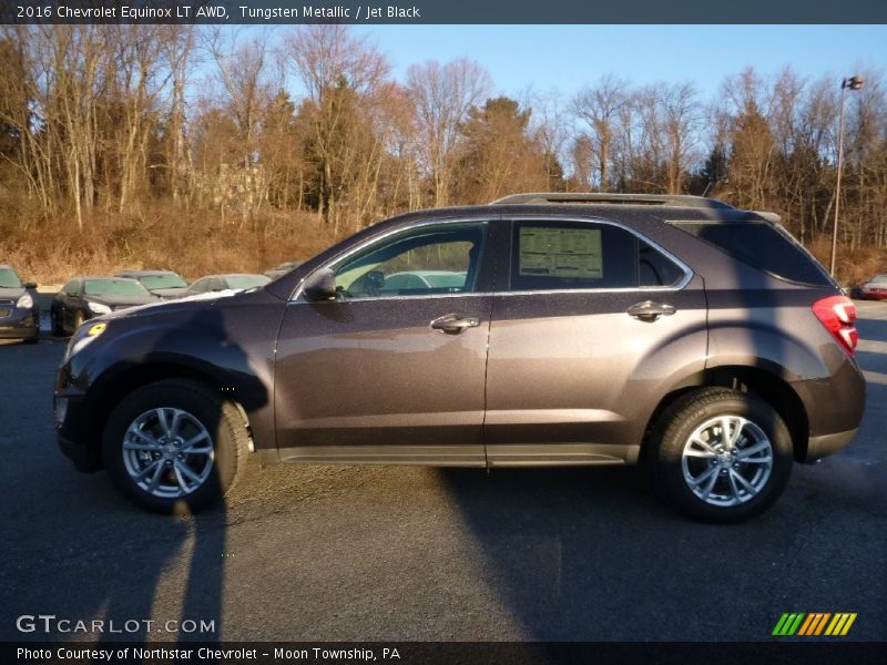 Tungsten Metallic / Jet Black 2016 Chevrolet Equinox LT AWD