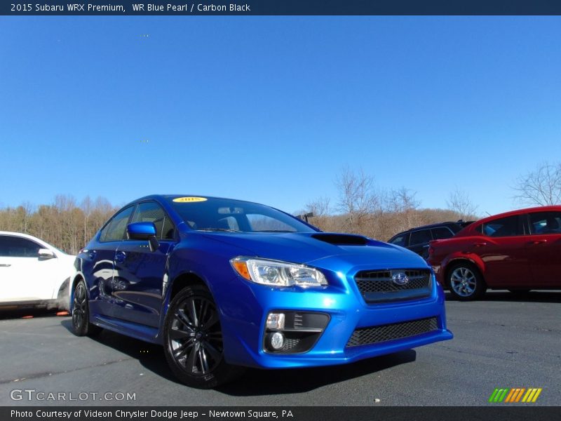 WR Blue Pearl / Carbon Black 2015 Subaru WRX Premium
