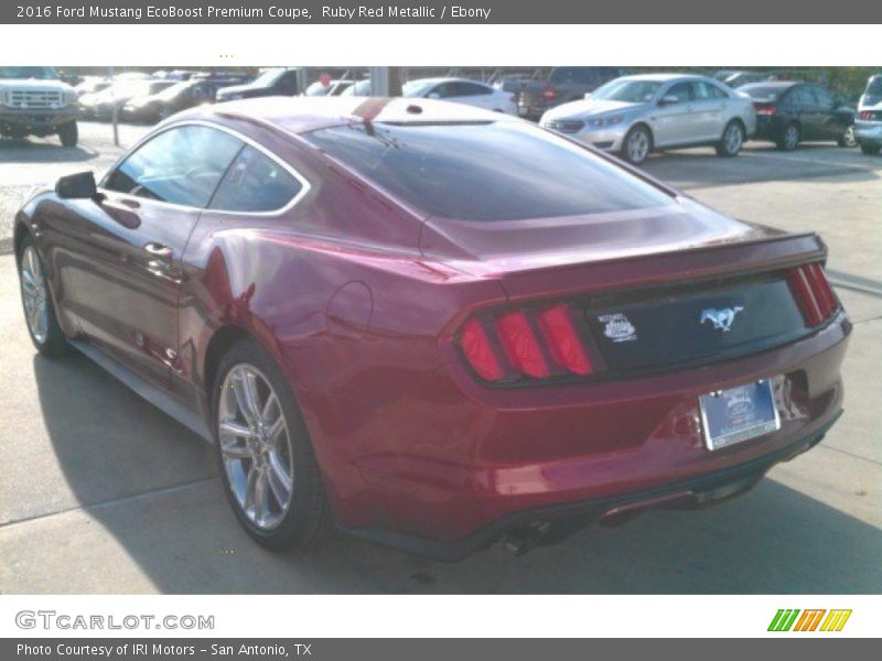Ruby Red Metallic / Ebony 2016 Ford Mustang EcoBoost Premium Coupe