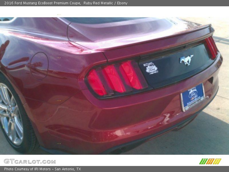 Ruby Red Metallic / Ebony 2016 Ford Mustang EcoBoost Premium Coupe