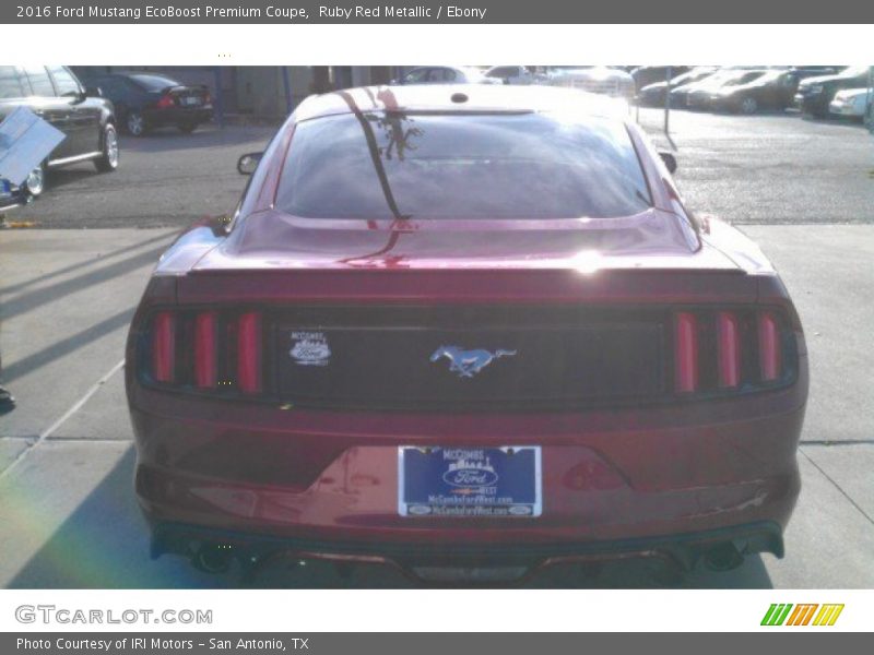 Ruby Red Metallic / Ebony 2016 Ford Mustang EcoBoost Premium Coupe