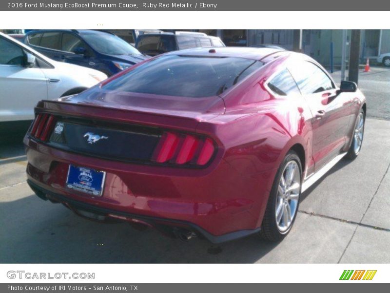 Ruby Red Metallic / Ebony 2016 Ford Mustang EcoBoost Premium Coupe