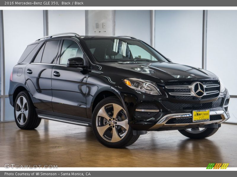 Black / Black 2016 Mercedes-Benz GLE 350