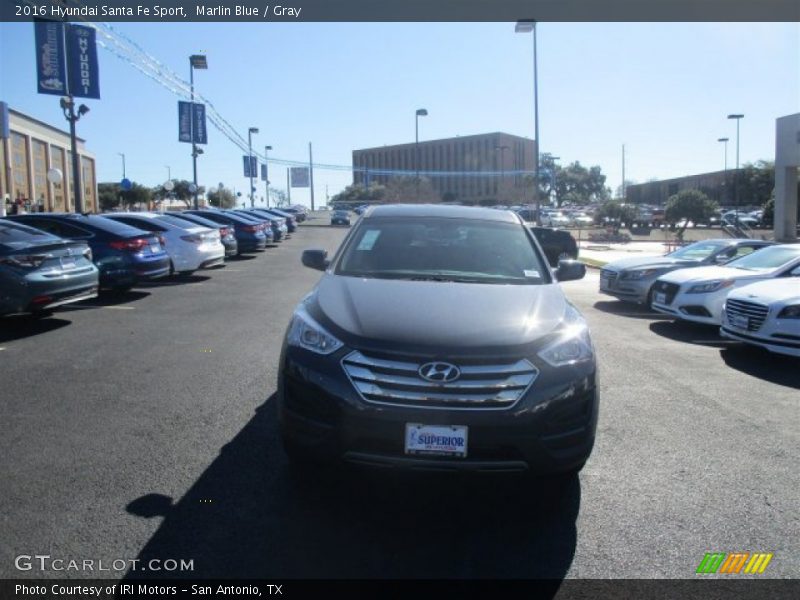 Marlin Blue / Gray 2016 Hyundai Santa Fe Sport