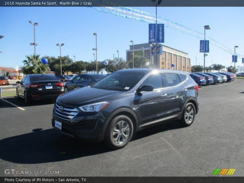 Marlin Blue / Gray 2016 Hyundai Santa Fe Sport