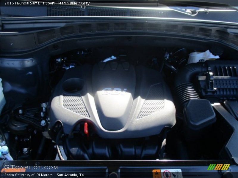 Marlin Blue / Gray 2016 Hyundai Santa Fe Sport