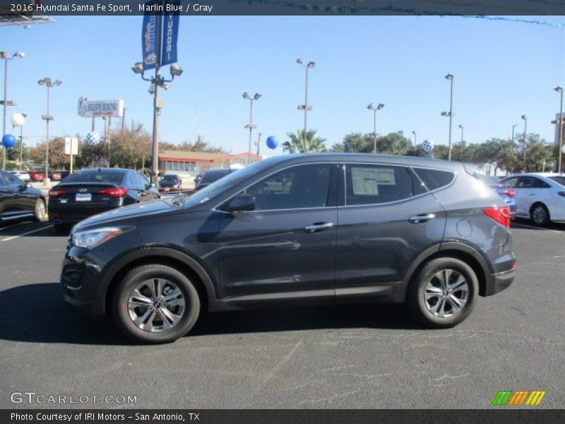 Marlin Blue / Gray 2016 Hyundai Santa Fe Sport