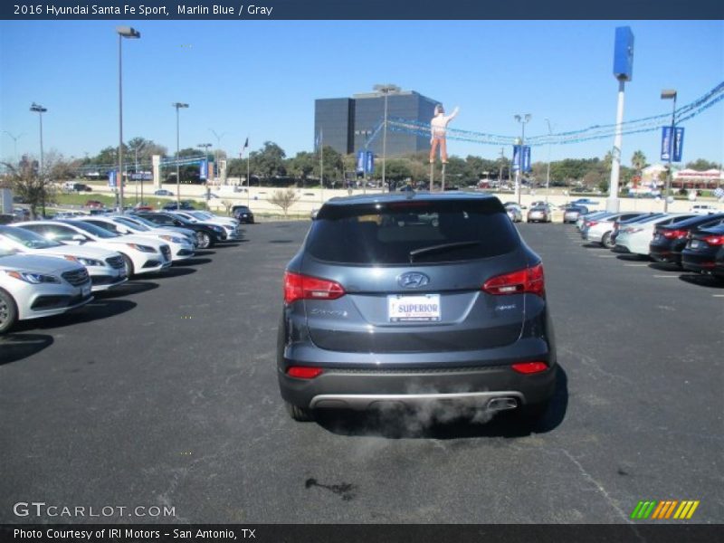 Marlin Blue / Gray 2016 Hyundai Santa Fe Sport