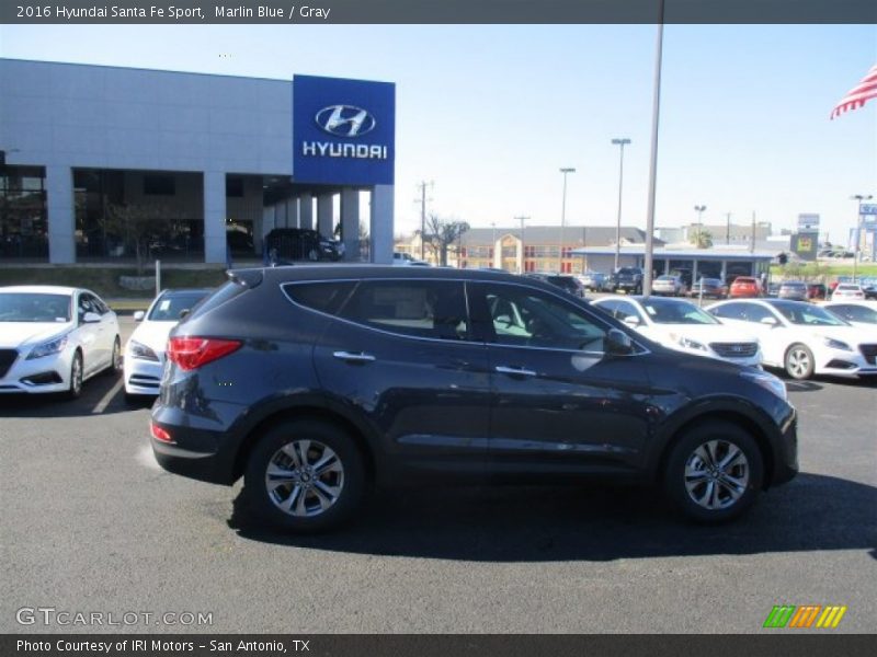Marlin Blue / Gray 2016 Hyundai Santa Fe Sport