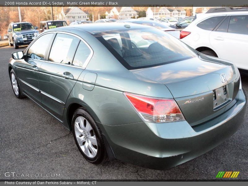 Mystic Green Metallic / Black 2008 Honda Accord EX-L Sedan