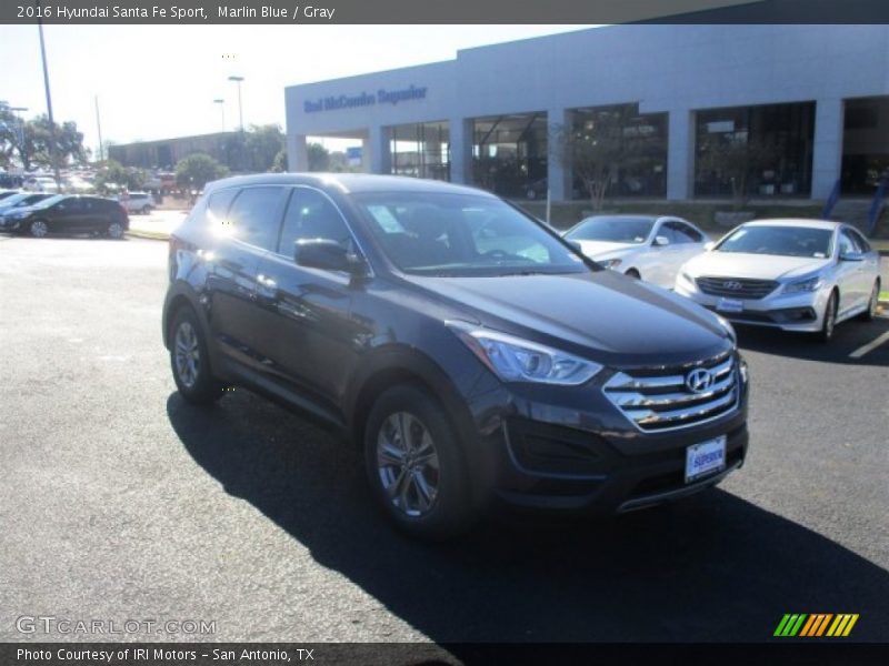 Marlin Blue / Gray 2016 Hyundai Santa Fe Sport