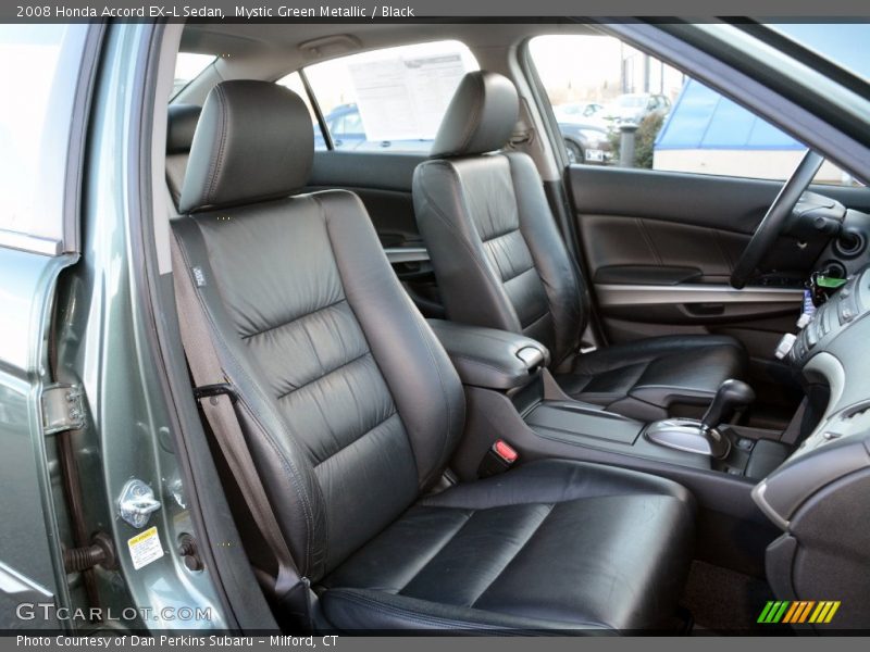 Mystic Green Metallic / Black 2008 Honda Accord EX-L Sedan
