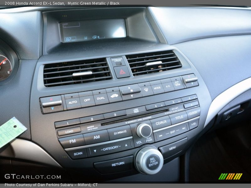 Mystic Green Metallic / Black 2008 Honda Accord EX-L Sedan