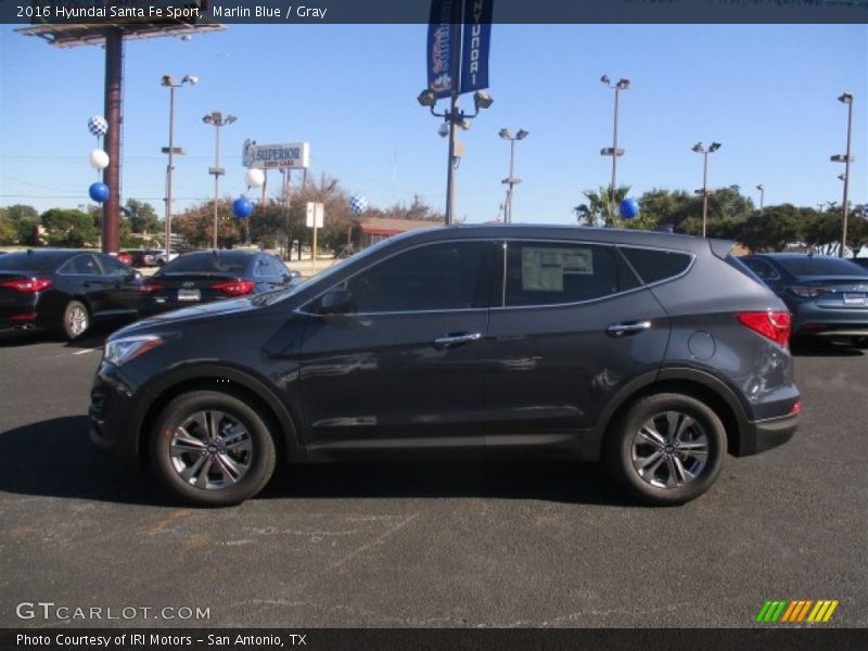 Marlin Blue / Gray 2016 Hyundai Santa Fe Sport