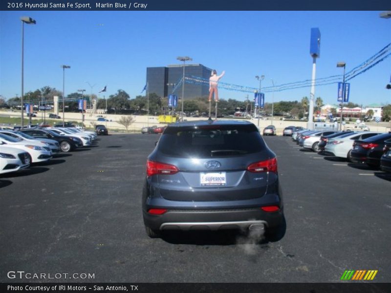 Marlin Blue / Gray 2016 Hyundai Santa Fe Sport