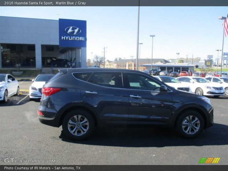Marlin Blue / Gray 2016 Hyundai Santa Fe Sport