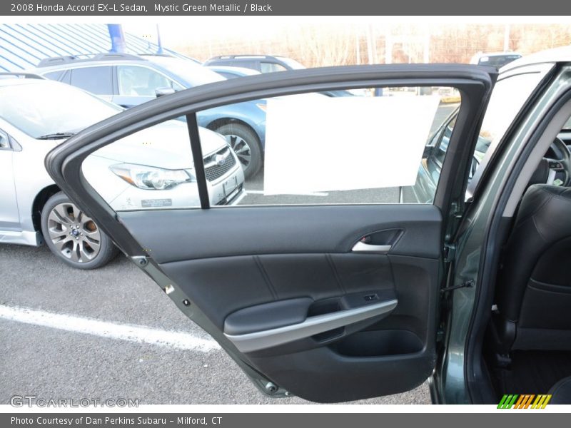 Mystic Green Metallic / Black 2008 Honda Accord EX-L Sedan