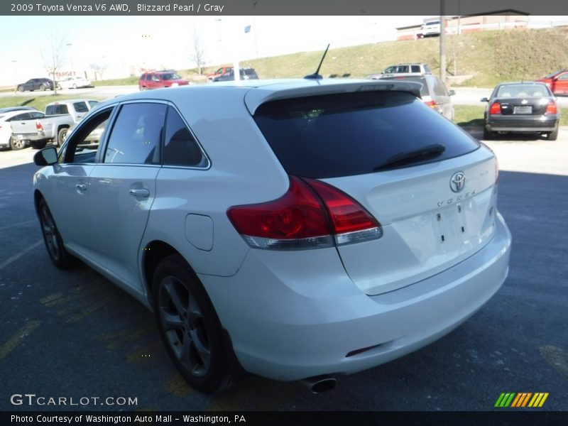 Blizzard Pearl / Gray 2009 Toyota Venza V6 AWD
