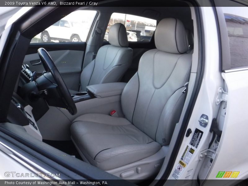 Blizzard Pearl / Gray 2009 Toyota Venza V6 AWD