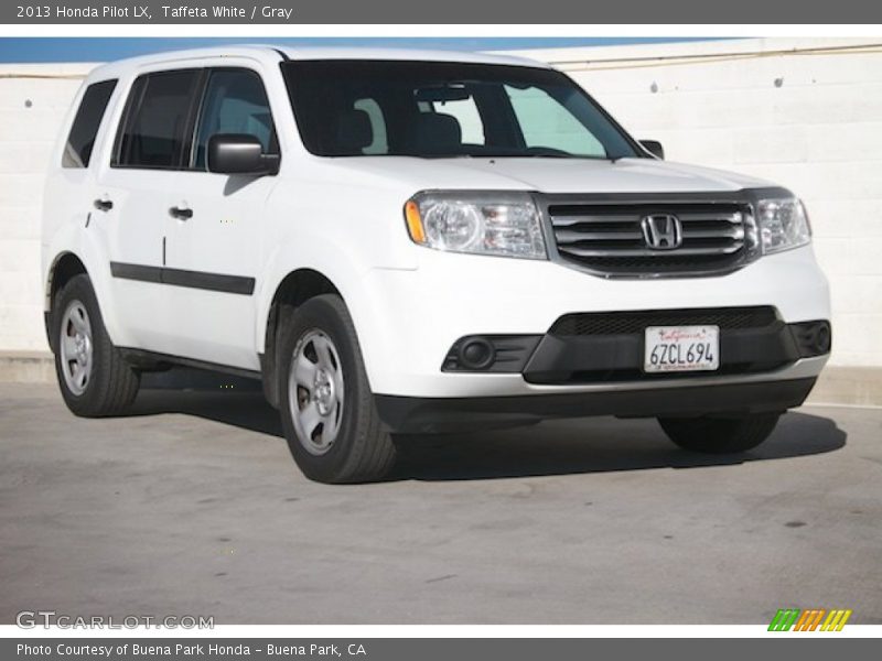 Taffeta White / Gray 2013 Honda Pilot LX