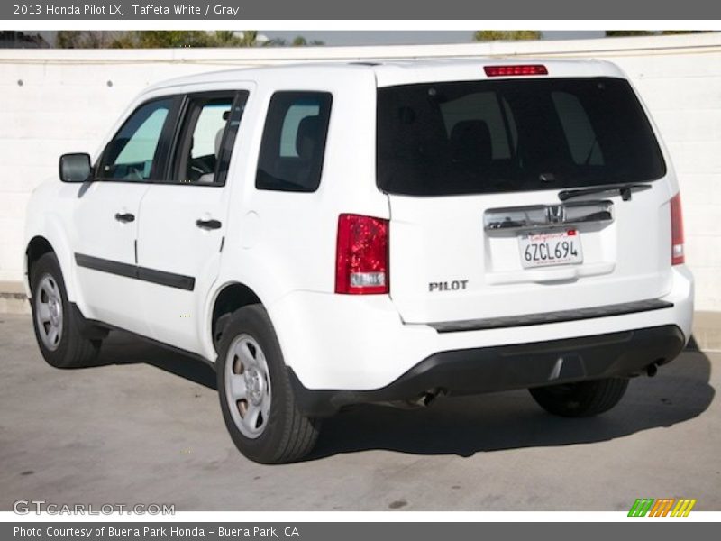 Taffeta White / Gray 2013 Honda Pilot LX
