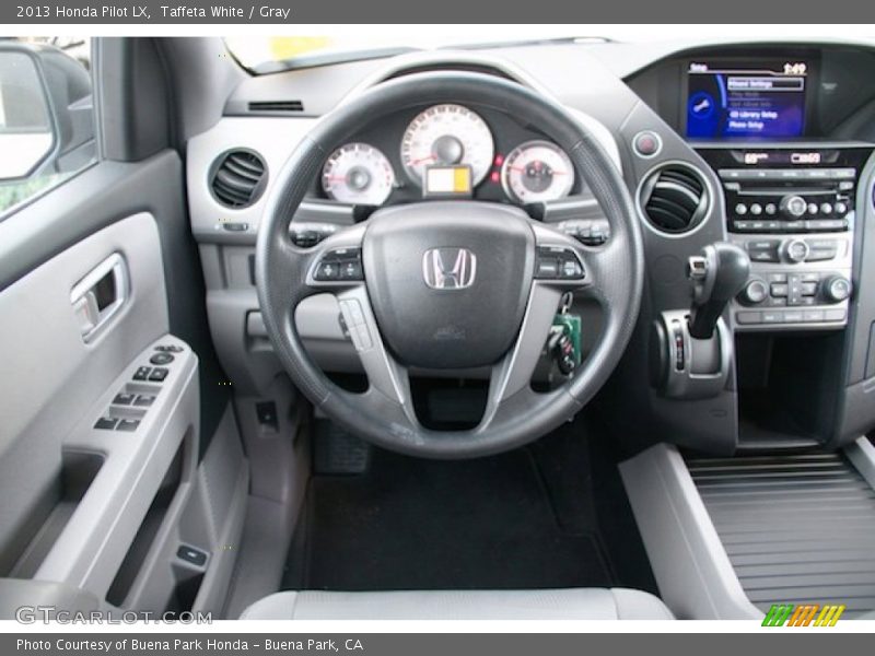 Taffeta White / Gray 2013 Honda Pilot LX