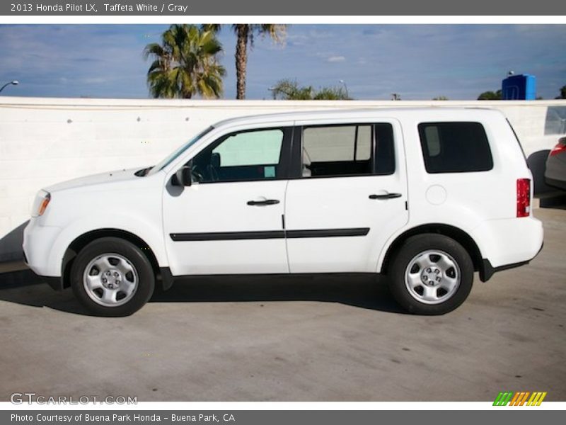 Taffeta White / Gray 2013 Honda Pilot LX