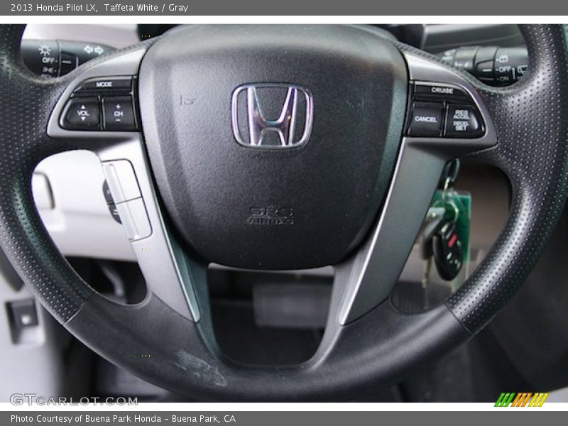 Taffeta White / Gray 2013 Honda Pilot LX