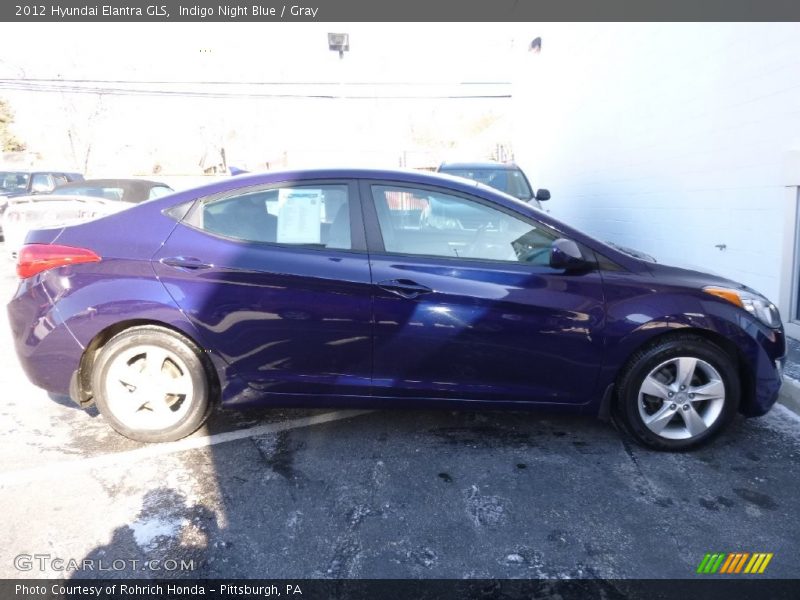 Indigo Night Blue / Gray 2012 Hyundai Elantra GLS