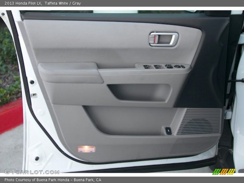 Taffeta White / Gray 2013 Honda Pilot LX