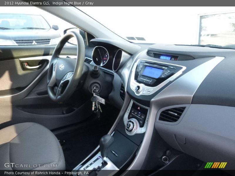 Indigo Night Blue / Gray 2012 Hyundai Elantra GLS