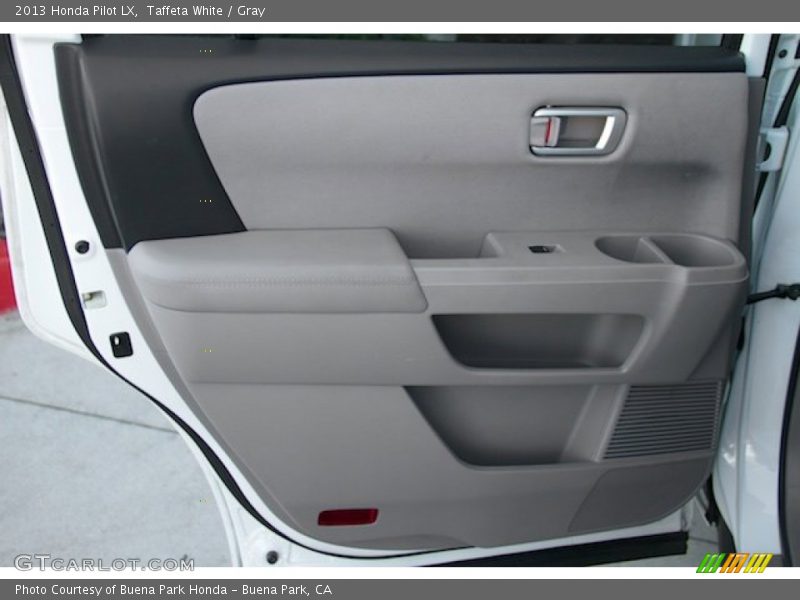 Taffeta White / Gray 2013 Honda Pilot LX