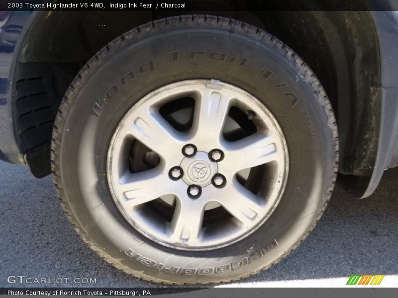 Indigo Ink Pearl / Charcoal 2003 Toyota Highlander V6 4WD