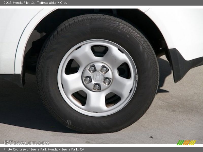 Taffeta White / Gray 2013 Honda Pilot LX