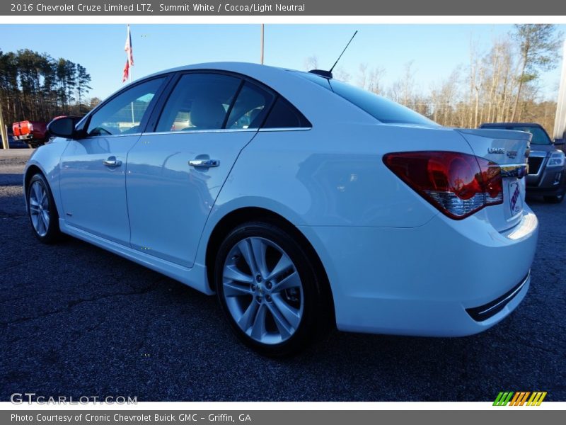 Summit White / Cocoa/Light Neutral 2016 Chevrolet Cruze Limited LTZ