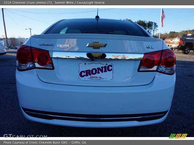 Summit White / Cocoa/Light Neutral 2016 Chevrolet Cruze Limited LTZ