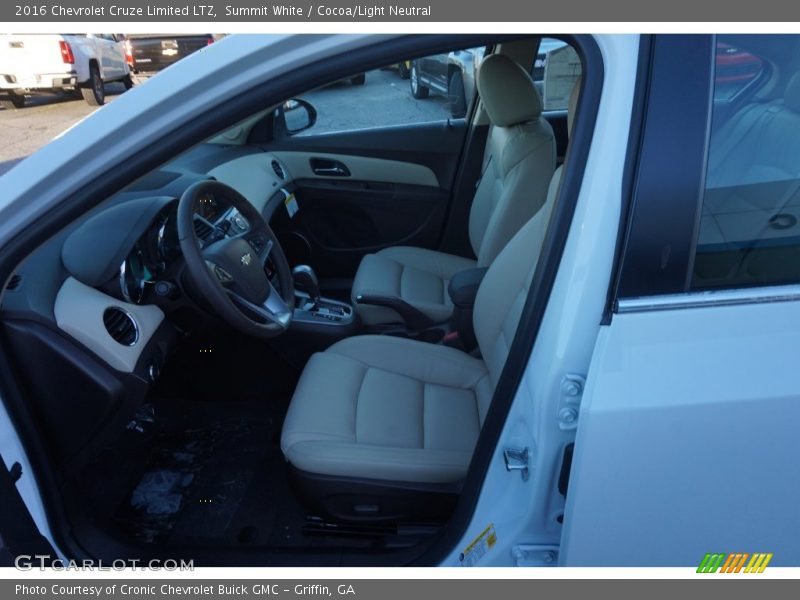 Summit White / Cocoa/Light Neutral 2016 Chevrolet Cruze Limited LTZ